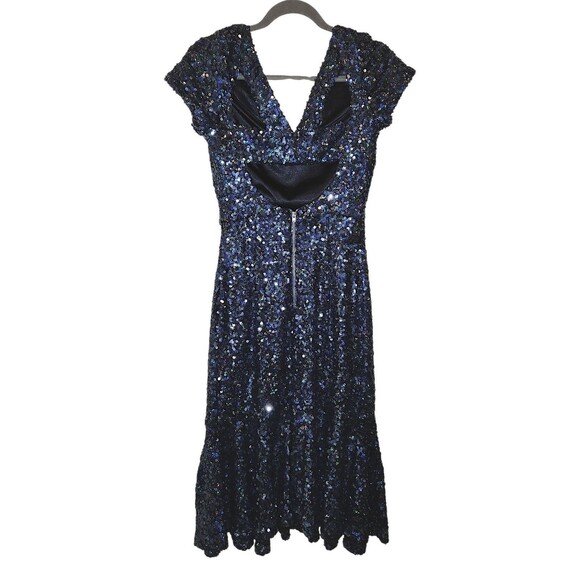 French Connection Celestial Blue Sirius Sequins Cocktail Dress Size 4 MSRP $268 - Picture 6 of 6